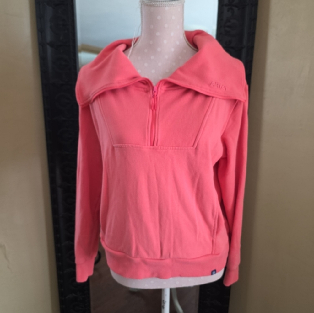 Ariat Pink Quarter-Zip Pullover - image 1